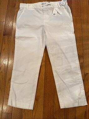 Vince White Straight-Leg Pants